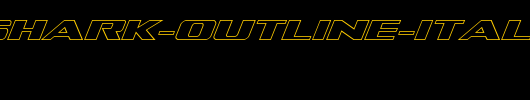 Tigershark-Outline-Italic.ttf类型，T字母英文