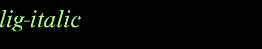 TimelessTLig-Italic.ttf类型，T字母英文