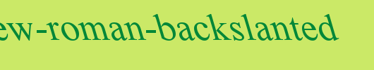 Times-New-Roman-Backslanted.ttf类型，T字母英文