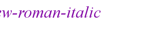 Times-New-Roman-Italic.ttf类型，T字母英文
