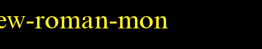 Times-New-Roman-Mon.ttf类型，T字母英文