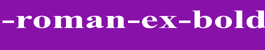 Times-Roman-Ex-Bold.ttf类型，T字母英文
