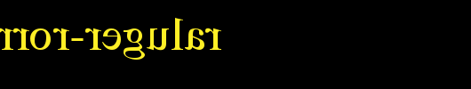 TimesMirror-Regular.ttf类型，T字母英文