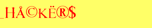 Times_Hackers.ttf类型，T字母英文