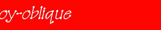 TinkerToy-Oblique.ttf类型，T字母英文