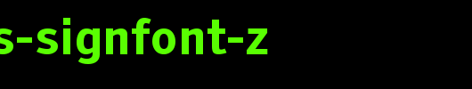 Tiresias-Signfont-Z.ttf类型，T字母英文
