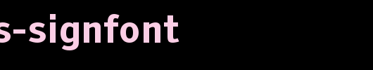 Tiresias-Signfont.ttf类型，T字母英文
