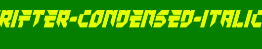 Tokyo-Drifter-Condensed-Italic.ttf类型，T字母英文