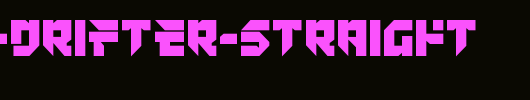 Tokyo-Drifter-Straight.ttf类型，T字母英文