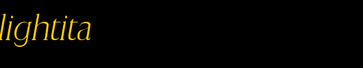 Toledo-XlightIta.ttf类型，T字母英文