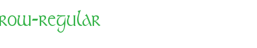 TolkienNarrow-Regular.ttf类型，T字母英文