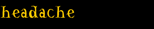Tom-s-Headache.ttf类型，T字母英文