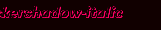 TomBeckerShadow-Italic.ttf类型，T字母英文