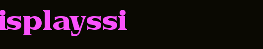 ToriiDisplaySSi.ttf类型，T字母英文