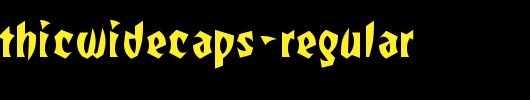 TotallyGothicWideCaps-Regular.ttf类型，T字母英文