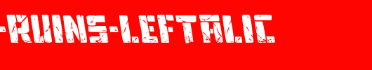 Tower-Ruins-Leftalic.ttf类型，T字母英文