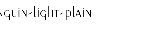 TrSah-Penguin-Light-Plain.ttf类型，T字母英文
