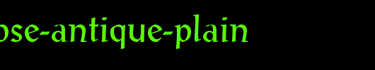 TrSah-Prose-Antique-Plain.ttf类型，T字母英文