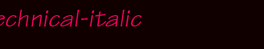 TrSah-Technical-Italic.ttf类型，T字母英文
