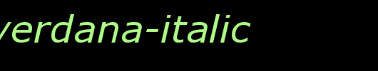 TrSah-Verdana-Italic.ttf类型，T字母英文
