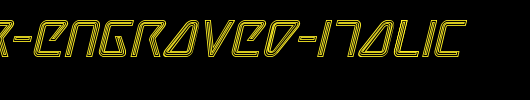 Tracer-Engraved-Italic.ttf类型，T字母英文