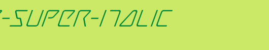 Tracer-Super-Italic.ttf类型，T字母英文