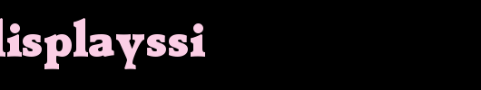 TractoDisplaySSi.ttf类型，T字母英文