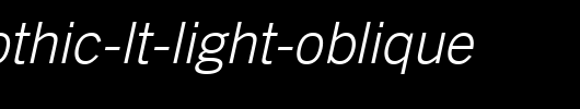 Trade-Gothic-LT-Light-Oblique.ttf类型，T字母英文