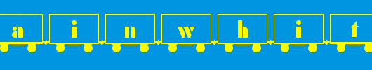 TrainWhite-Becker.ttf类型，T字母英文