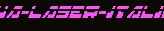 Trajia-Laser-Italic.ttf类型，T字母英文