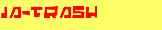 Trajia-Trash.ttf类型，T字母英文
