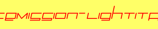 Trancemission-LightItalic.ttf类型，T字母英文