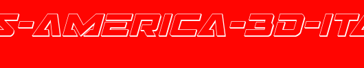 Trans-America-3D-Italic.ttf类型，T字母英文