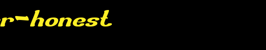 Transfer-Honest.ttf类型，T字母英文