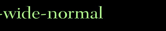 Transit-Wide-Normal.ttf类型，T字母英文