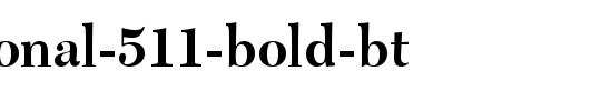 Transitional-511-Bold-BT.ttf类型，T字母英文