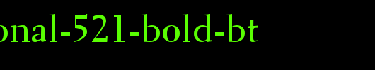 Transitional-521-Bold-BT.ttf类型，T字母英文