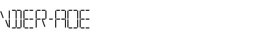 Transponder-AOE.ttf类型，T字母英文