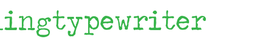 TravelingTypewriter.otf类型，T字母英文