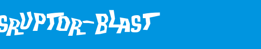 Trek-Disruptor-Blast.ttf类型，T字母英文