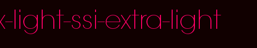 Trendex-Light-SSi-Extra-Light.ttf类型，T字母英文