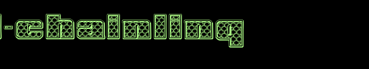 Triad-ChainLinq.ttf类型，T字母英文