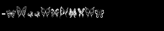 Tribal-Butterflies.ttf类型，T字母英文