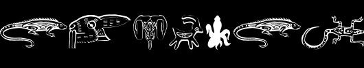 TribalFigTwo.ttf类型，T字母英文