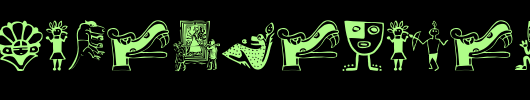 TribalisticaFigures.ttf类型，T字母英文