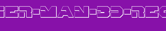 Trigger-Man-3D-Regular.ttf类型，T字母英文