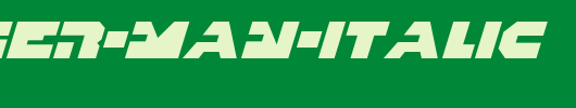 Trigger-Man-Italic.ttf类型，T字母英文