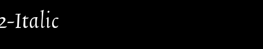 TriniteNo2-Italic_英文字体