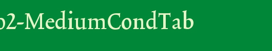 TriniteNo2-MediumCondTab_英文字体