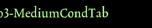TriniteNo3-MediumCondTab_英文字体